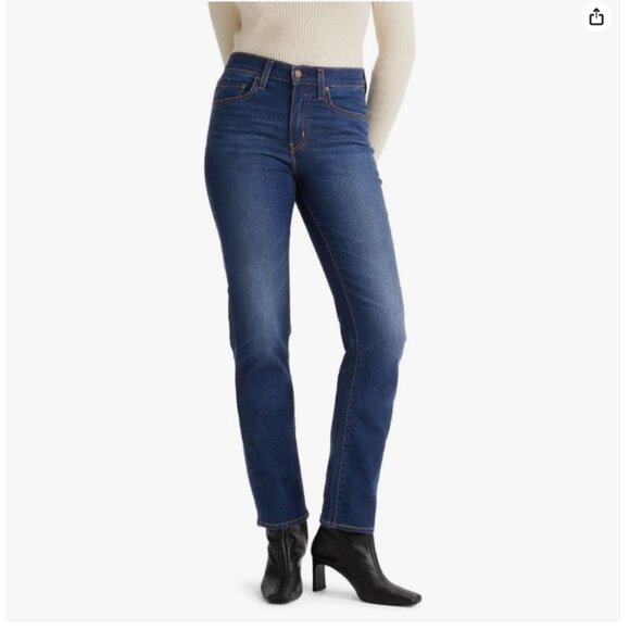 Levi’s High Rise Straight Denim Jeans - Picture 1 of 7